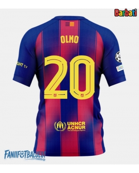 Barcelona Dani Olmo #20 Tricou Fotbal Replică 2025-26 Barbati Acasa